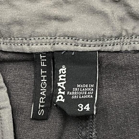 prAna Pants Mens 34 Straight Fit Organic Cotton Coolmax Comfort Stretch - Picture 5 of 11